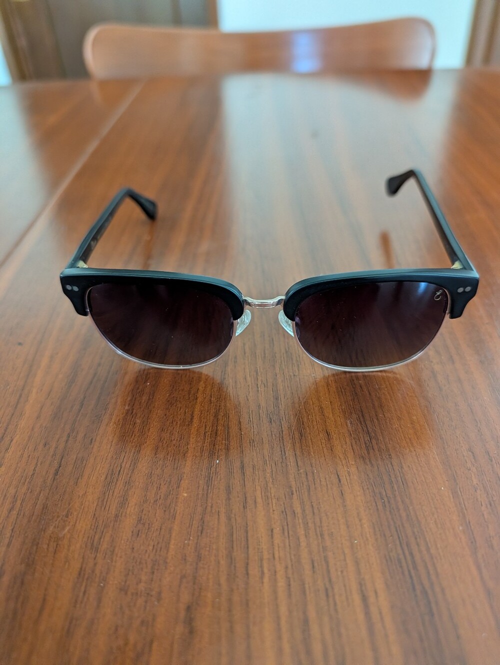 Ellison 1705 Retro Rectangular Sunglasses 54-20-145 Handmade In Greece Pre Owned